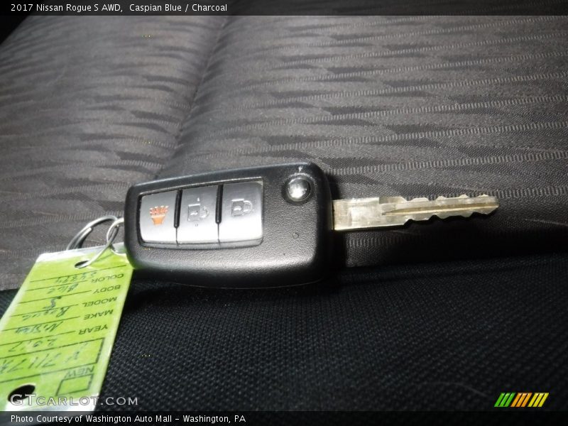 Caspian Blue / Charcoal 2017 Nissan Rogue S AWD