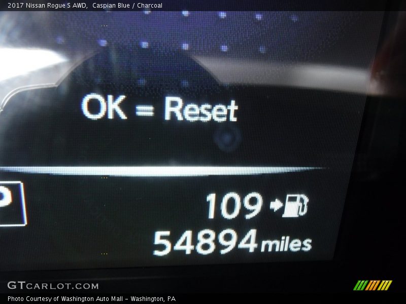 Caspian Blue / Charcoal 2017 Nissan Rogue S AWD