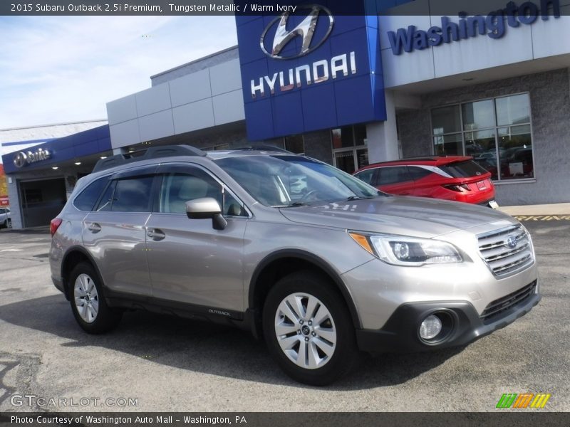 Tungsten Metallic / Warm Ivory 2015 Subaru Outback 2.5i Premium