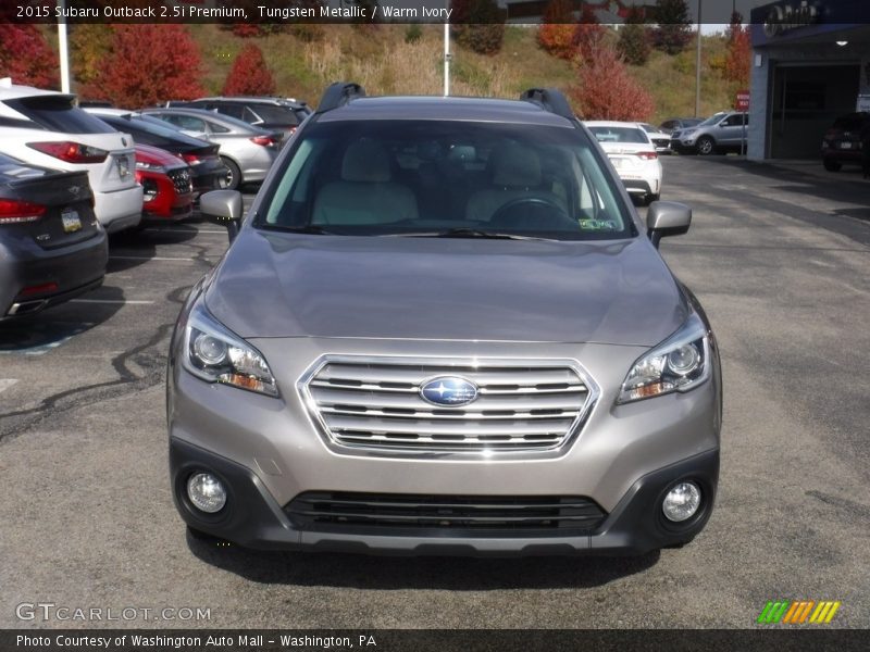 Tungsten Metallic / Warm Ivory 2015 Subaru Outback 2.5i Premium