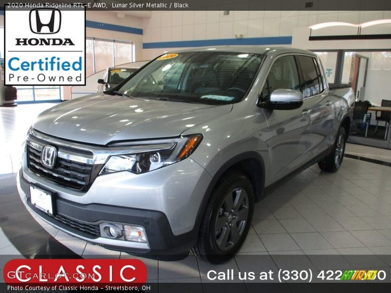 Lunar Silver Metallic / Black 2020 Honda Ridgeline RTL-E AWD