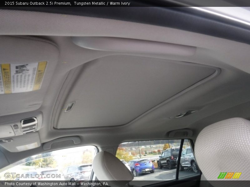 Tungsten Metallic / Warm Ivory 2015 Subaru Outback 2.5i Premium