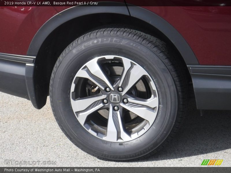 Basque Red Pearl II / Gray 2019 Honda CR-V LX AWD