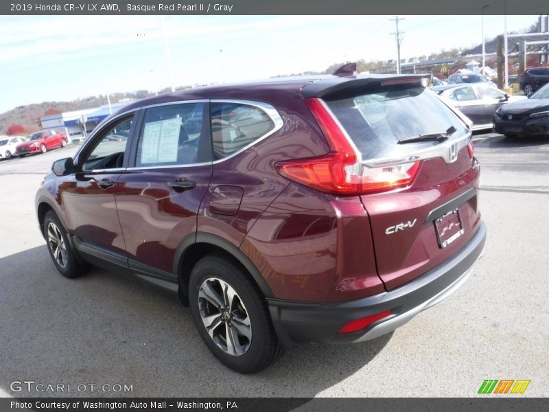 Basque Red Pearl II / Gray 2019 Honda CR-V LX AWD