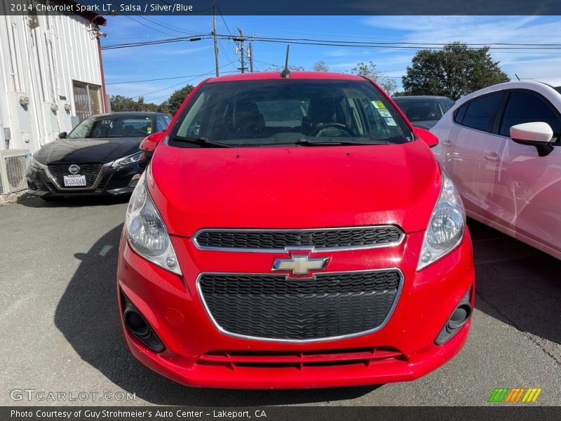 Salsa / Silver/Blue 2014 Chevrolet Spark LT