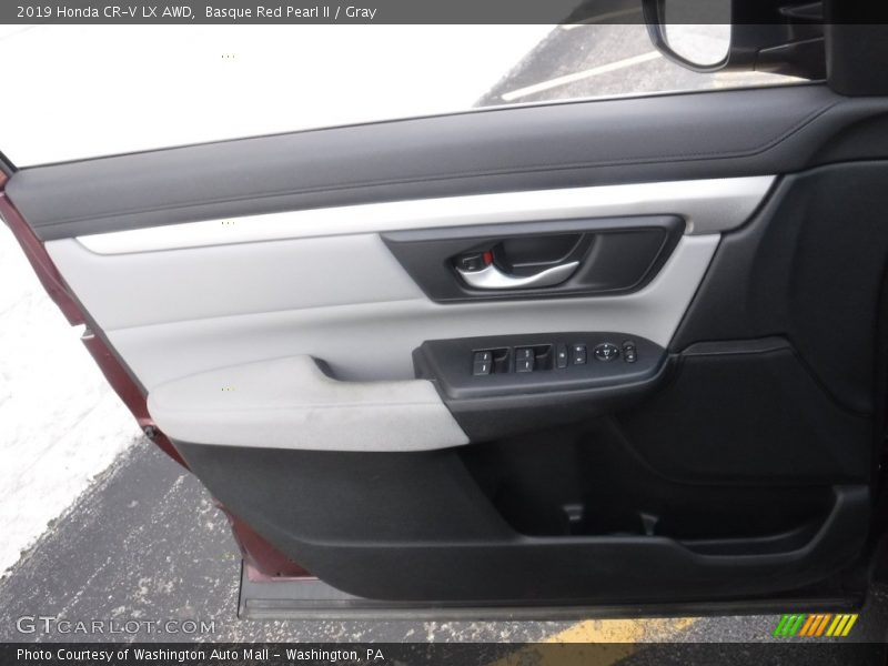 Basque Red Pearl II / Gray 2019 Honda CR-V LX AWD