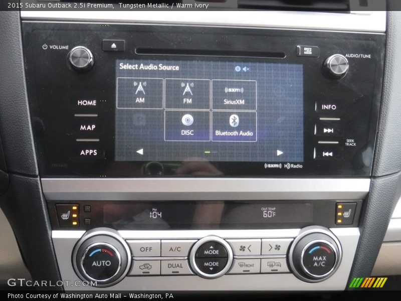 Controls of 2015 Outback 2.5i Premium
