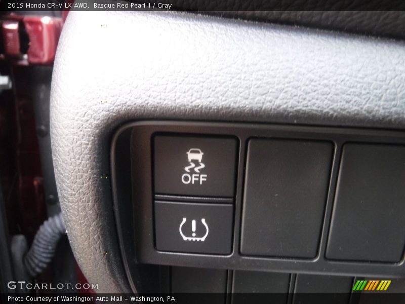 Basque Red Pearl II / Gray 2019 Honda CR-V LX AWD