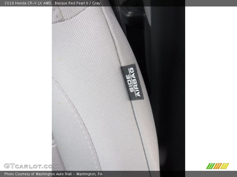 Basque Red Pearl II / Gray 2019 Honda CR-V LX AWD