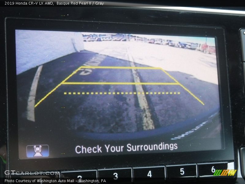 Basque Red Pearl II / Gray 2019 Honda CR-V LX AWD