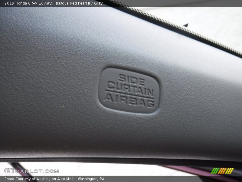 Basque Red Pearl II / Gray 2019 Honda CR-V LX AWD