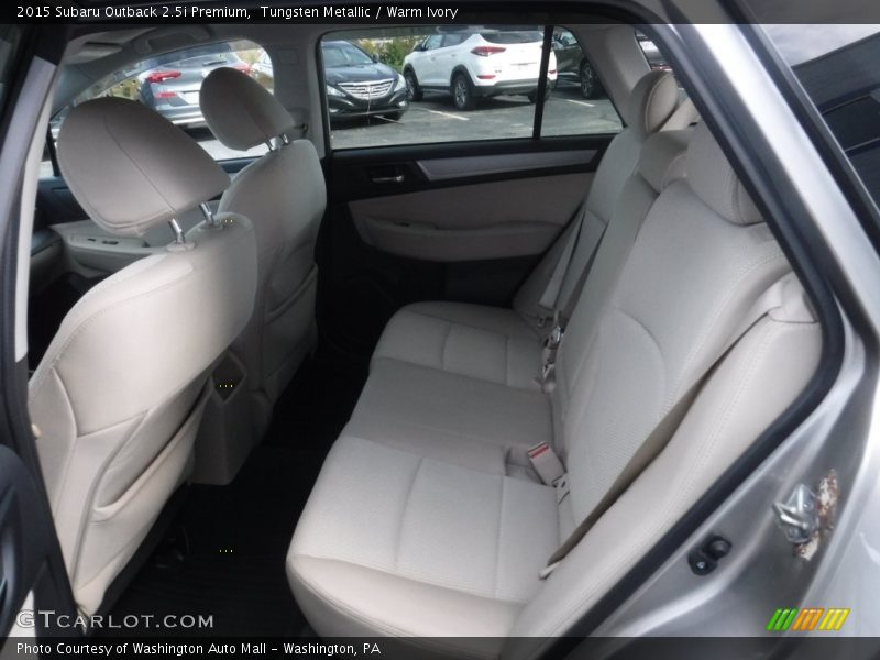 Rear Seat of 2015 Outback 2.5i Premium
