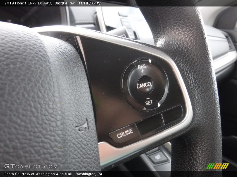 Basque Red Pearl II / Gray 2019 Honda CR-V LX AWD