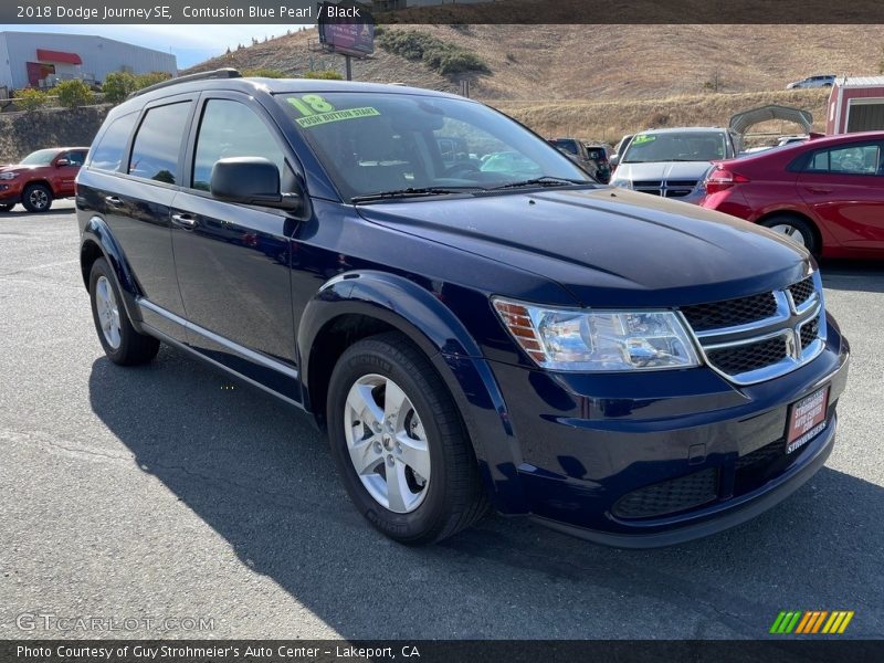 Contusion Blue Pearl / Black 2018 Dodge Journey SE