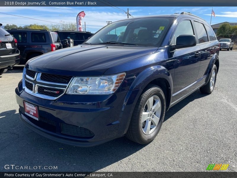 Contusion Blue Pearl / Black 2018 Dodge Journey SE