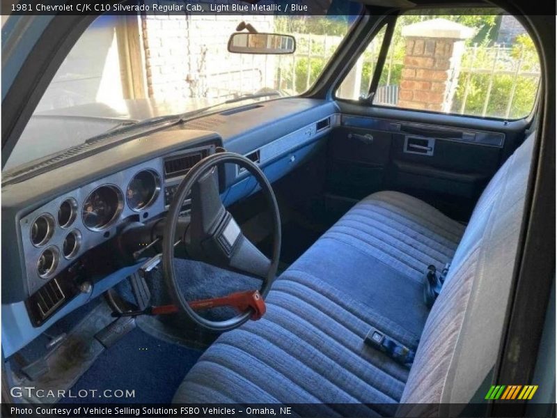 1981 C/K C10 Silverado Regular Cab Blue Interior