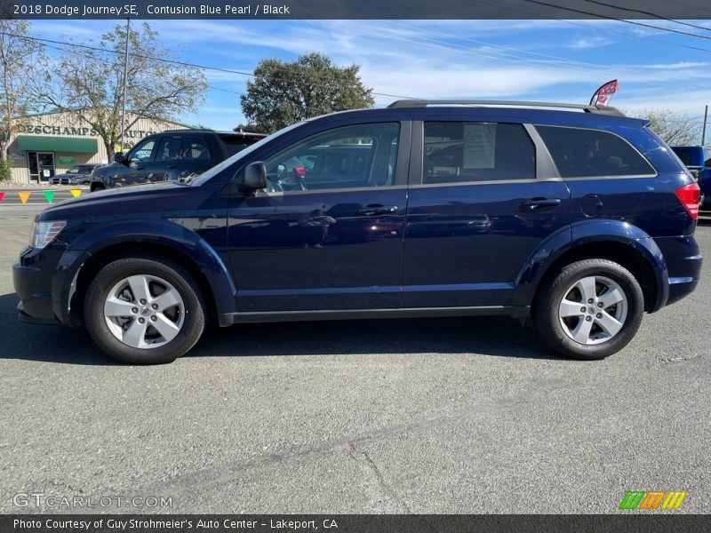 Contusion Blue Pearl / Black 2018 Dodge Journey SE