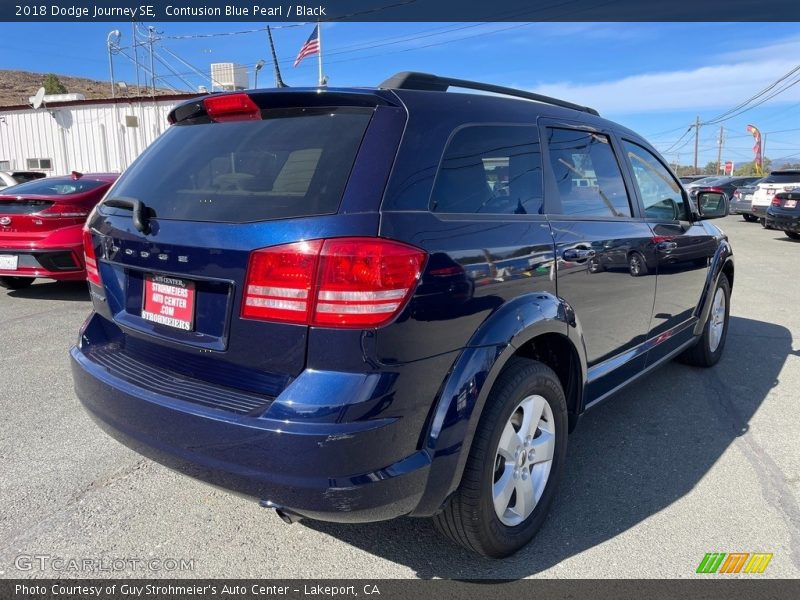 Contusion Blue Pearl / Black 2018 Dodge Journey SE