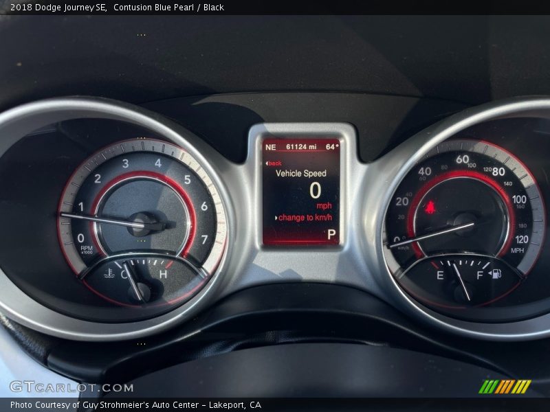 Contusion Blue Pearl / Black 2018 Dodge Journey SE