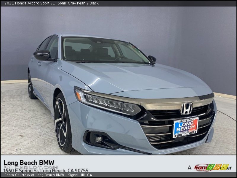 Sonic Gray Pearl / Black 2021 Honda Accord Sport SE