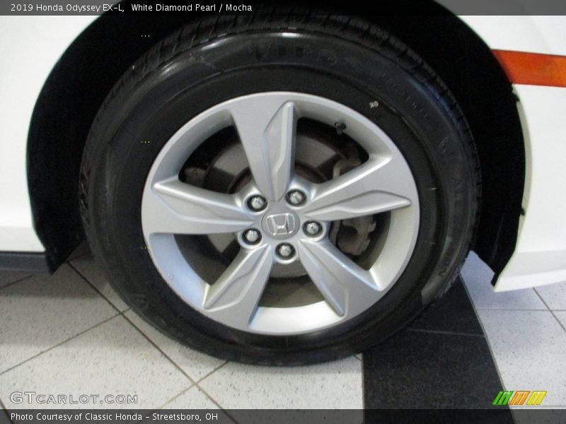 White Diamond Pearl / Mocha 2019 Honda Odyssey EX-L