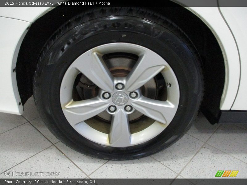 White Diamond Pearl / Mocha 2019 Honda Odyssey EX-L
