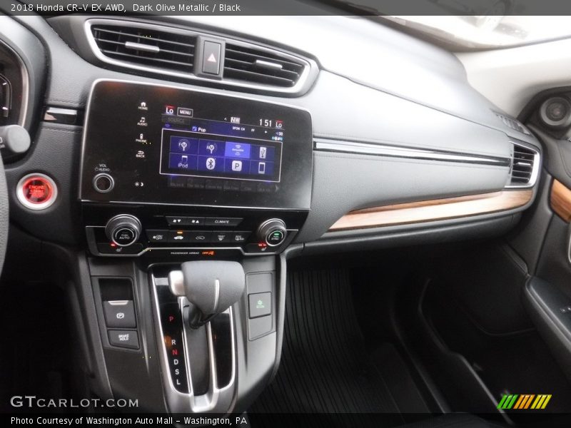 Dark Olive Metallic / Black 2018 Honda CR-V EX AWD