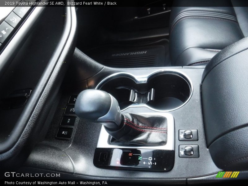 Blizzard Pearl White / Black 2019 Toyota Highlander SE AWD