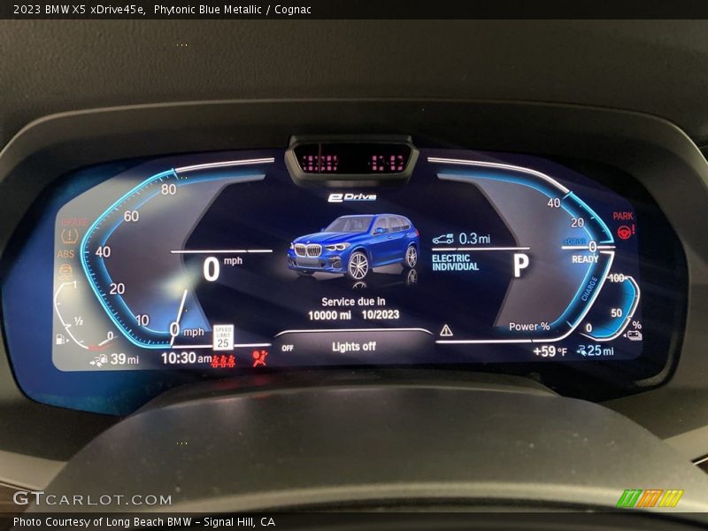 Phytonic Blue Metallic / Cognac 2023 BMW X5 xDrive45e