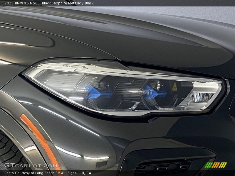 Black Sapphire Metallic / Black 2023 BMW X6 M50i