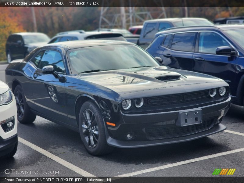 Pitch Black / Black 2020 Dodge Challenger GT AWD