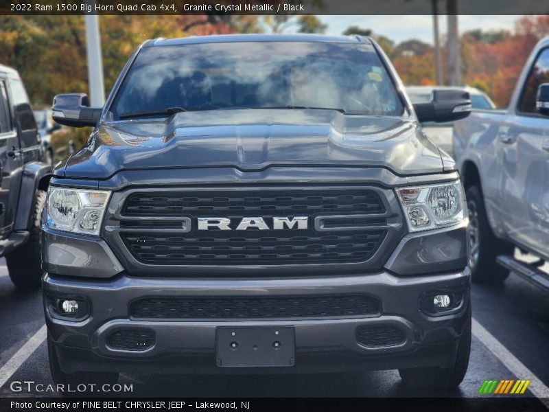 Granite Crystal Metallic / Black 2022 Ram 1500 Big Horn Quad Cab 4x4
