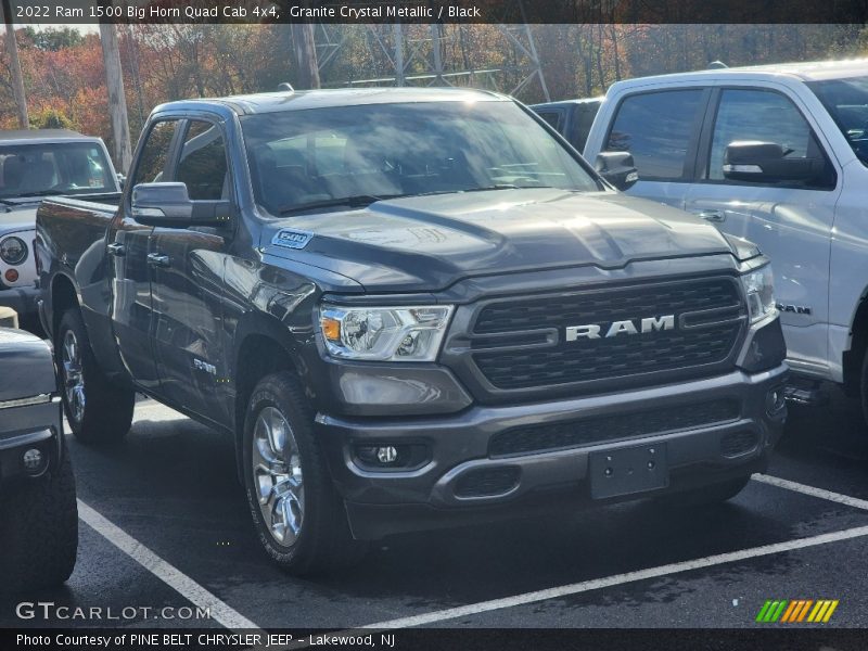 Granite Crystal Metallic / Black 2022 Ram 1500 Big Horn Quad Cab 4x4