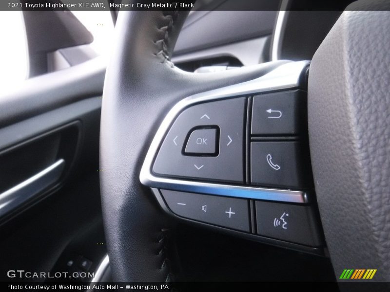 Magnetic Gray Metallic / Black 2021 Toyota Highlander XLE AWD