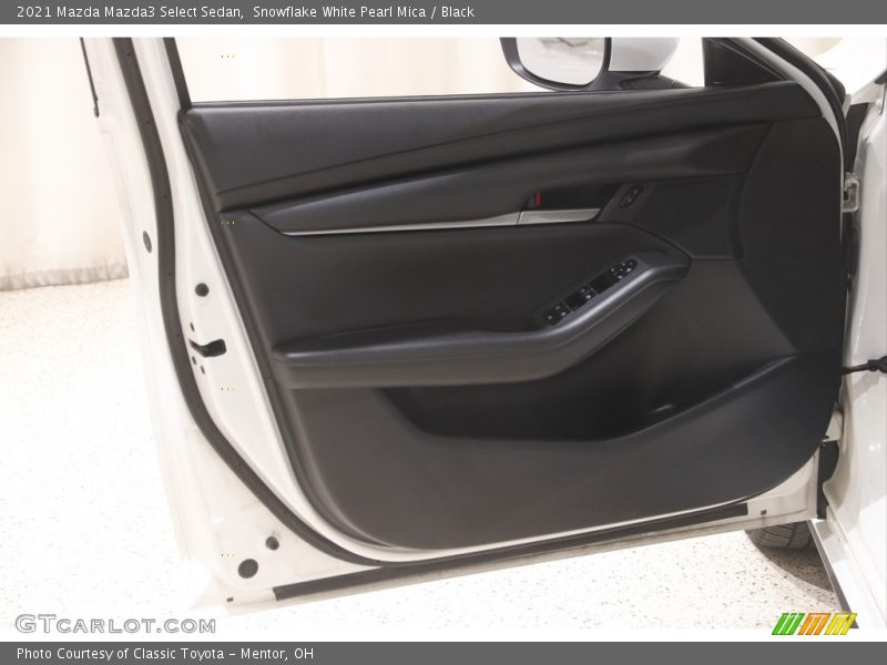 Snowflake White Pearl Mica / Black 2021 Mazda Mazda3 Select Sedan