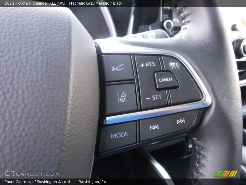 Magnetic Gray Metallic / Black 2021 Toyota Highlander XLE AWD
