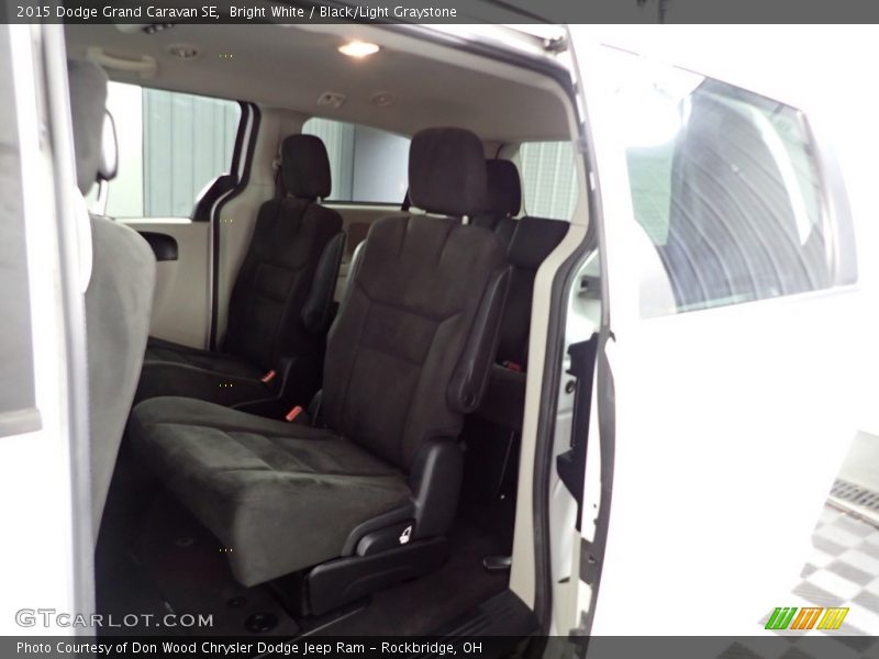 Bright White / Black/Light Graystone 2015 Dodge Grand Caravan SE