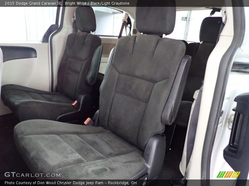 Bright White / Black/Light Graystone 2015 Dodge Grand Caravan SE