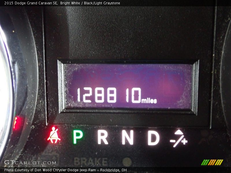 Bright White / Black/Light Graystone 2015 Dodge Grand Caravan SE