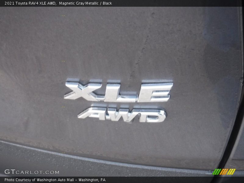 Magnetic Gray Metallic / Black 2021 Toyota RAV4 XLE AWD