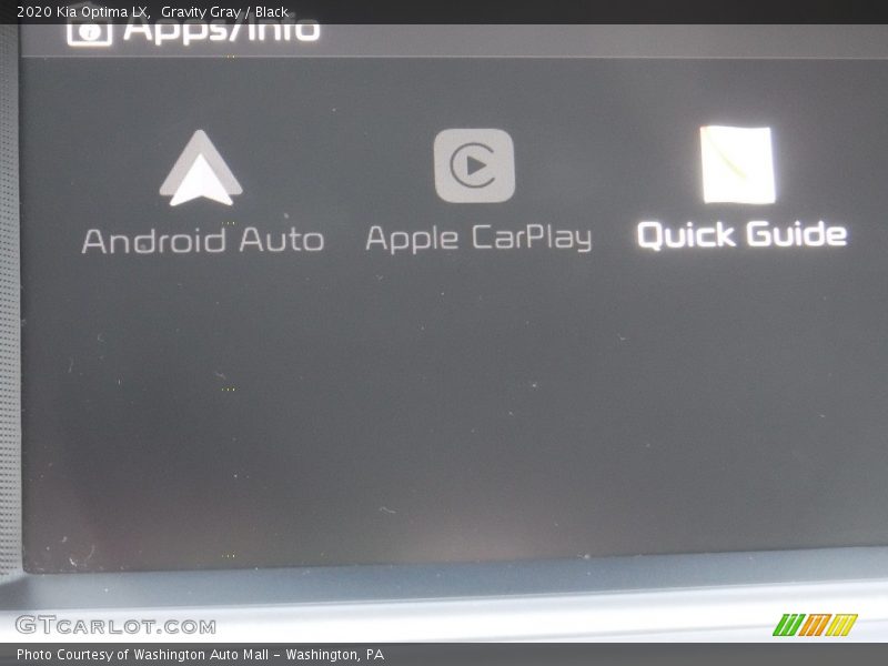 Gravity Gray / Black 2020 Kia Optima LX