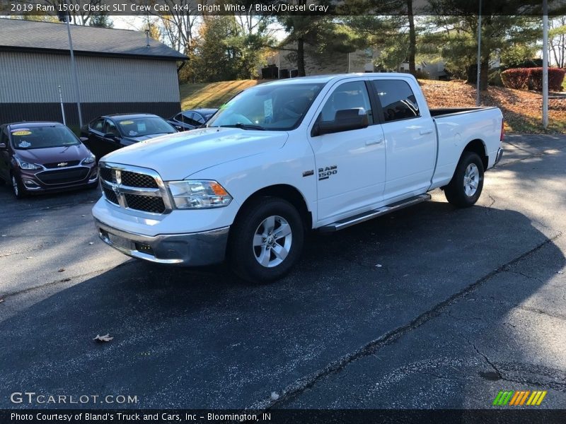 Bright White / Black/Diesel Gray 2019 Ram 1500 Classic SLT Crew Cab 4x4