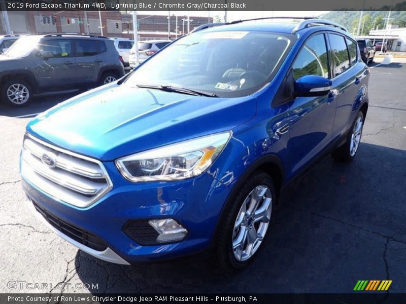Lightning Blue / Chromite Gray/Charcoal Black 2019 Ford Escape Titanium 4WD