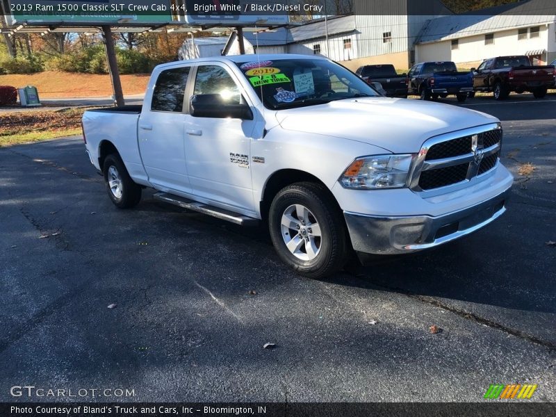 Bright White / Black/Diesel Gray 2019 Ram 1500 Classic SLT Crew Cab 4x4