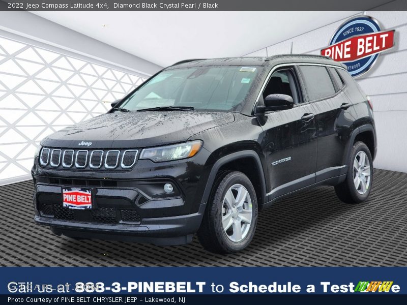 Diamond Black Crystal Pearl / Black 2022 Jeep Compass Latitude 4x4