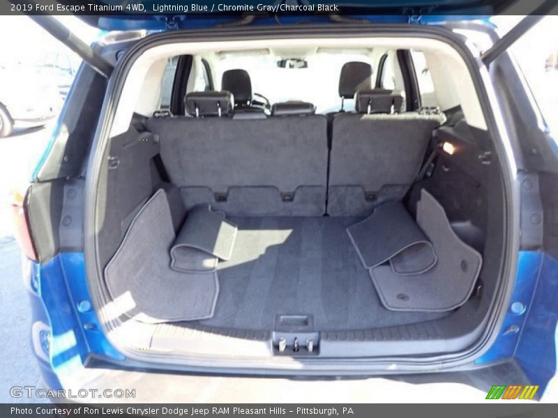 Lightning Blue / Chromite Gray/Charcoal Black 2019 Ford Escape Titanium 4WD