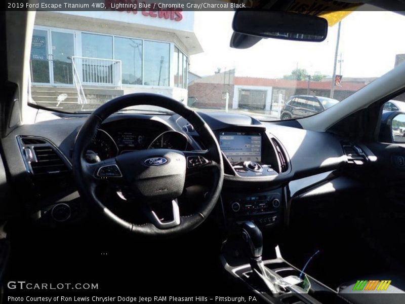 Lightning Blue / Chromite Gray/Charcoal Black 2019 Ford Escape Titanium 4WD