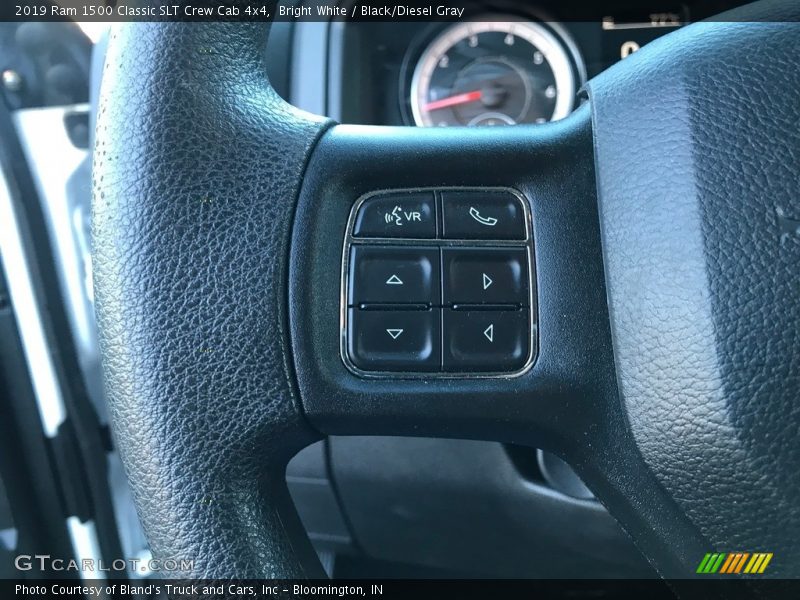 Bright White / Black/Diesel Gray 2019 Ram 1500 Classic SLT Crew Cab 4x4