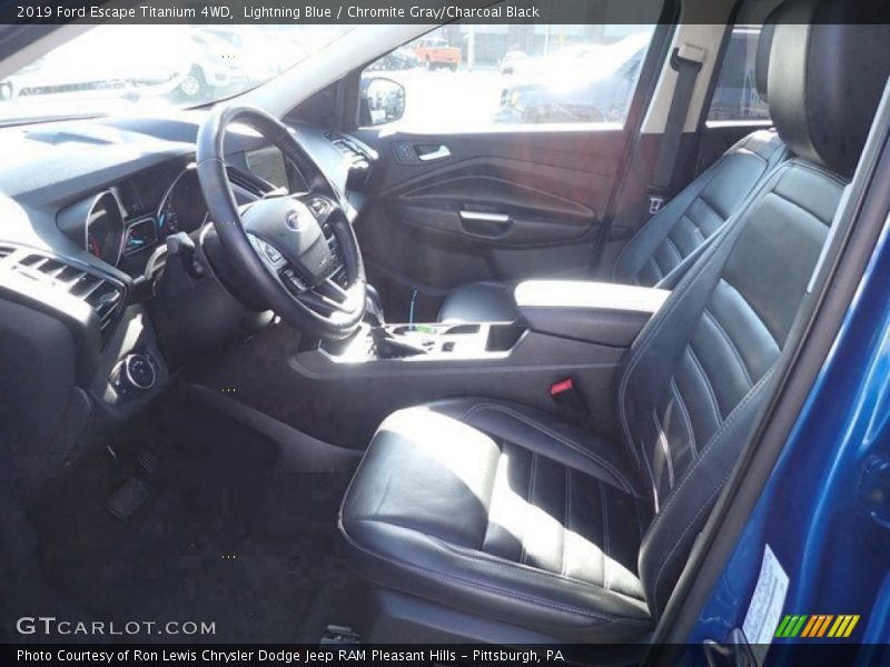 Lightning Blue / Chromite Gray/Charcoal Black 2019 Ford Escape Titanium 4WD