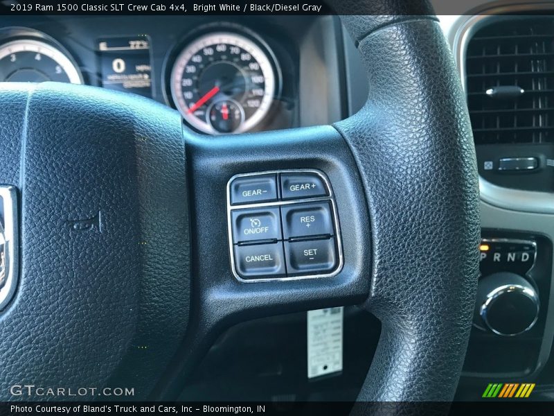 Bright White / Black/Diesel Gray 2019 Ram 1500 Classic SLT Crew Cab 4x4